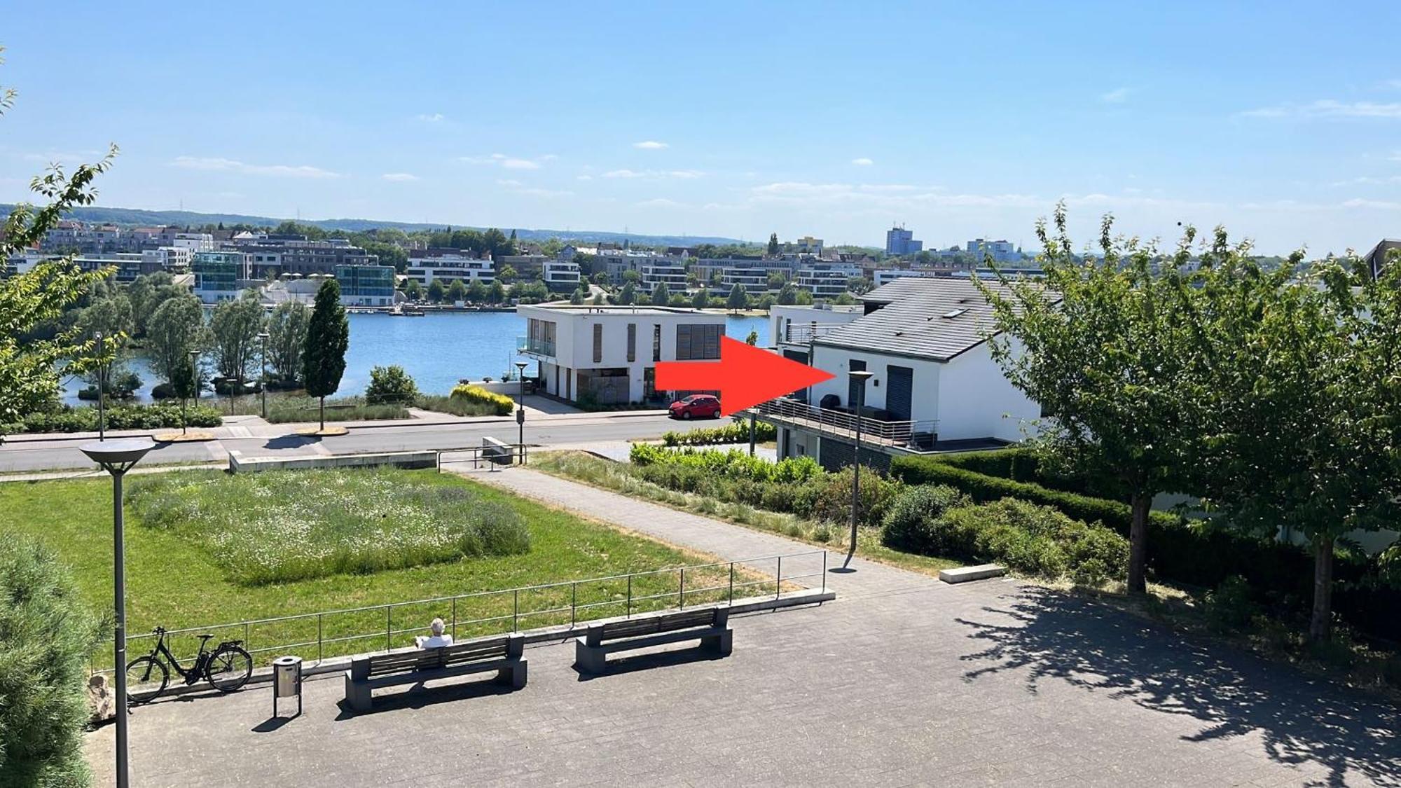 Haus Mit Panoramablick Auf Den Phoenixsee Дортмунд Екстериор снимка
